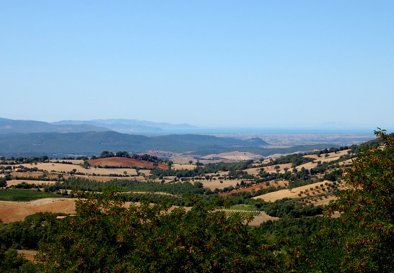 Lorena agriturismo Manciano Vista dal paese