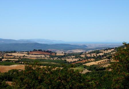 Lorena agriturismo Manciano Vista dal paese